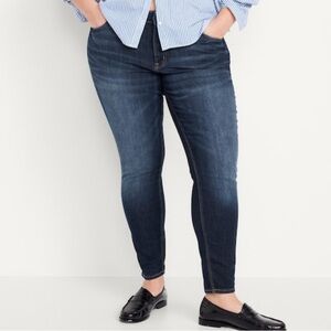 Old Navy Women's Deep Blue Skinny Jeans